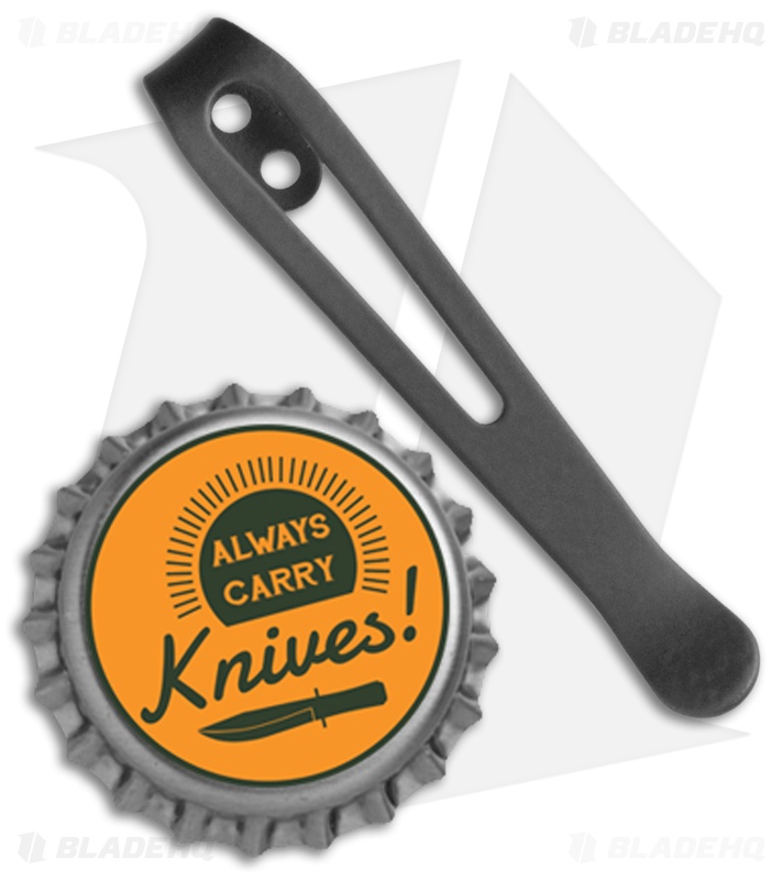 MXG Gear ZT 0450/0456 Deep Carry Titanium Pocket Clip - Black