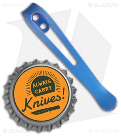 MXG Gear ZT 0450/0456 Deep Carry Titanium Pocket Clip - Blue