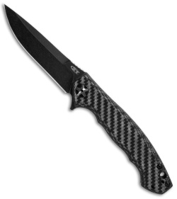 Zero Tolerance Sinkevich 0452WBW Flipper Knife Carbon Fiber (4.1" Blackwash) ZT