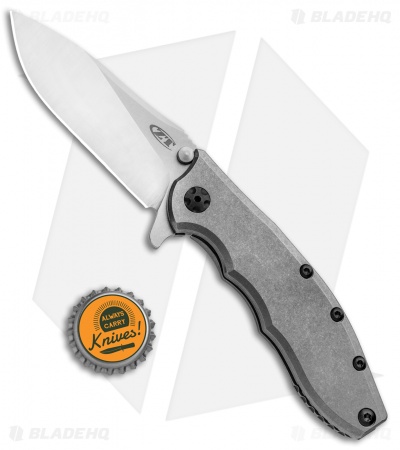 Zero Tolerance Hinderer 0562TI Frame Lock Knife Titanium (3.5" Satin 20CV) ZT