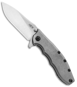 Zero Tolerance Hinderer 0562TI Frame Lock Knife Titanium (3.5" Satin 20CV) ZT