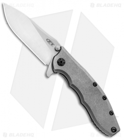 Zero Tolerance Hinderer 0562TI Frame Lock Knife Titanium (3.5" Satin 20CV) ZT