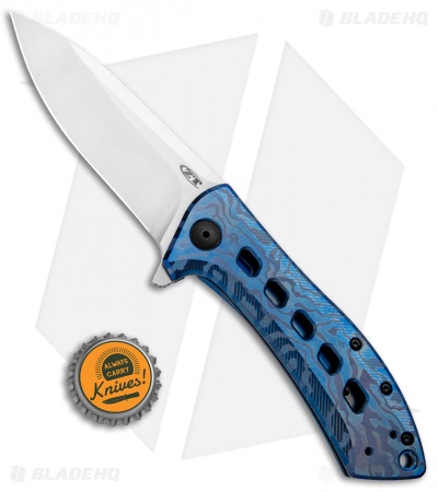 Zero Tolerance Rexford 0801TIBLU Flipper Knife Blue Ano Ti (3.5" SW M390) Sprint
