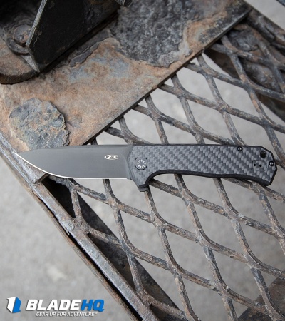 Zero Tolerance Rexford 0804CF Flipper Knife Carbon Fiber (3.875" Black) ZT