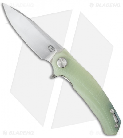 Stedemon Knife Co. ZKC Flipper Knife Jade G-10 (4" Satin) D-01