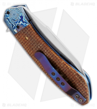 Mike Zscherny Knives Custom Liner Lock Knife Thunderstorm Kevlar (3.25" Satin)