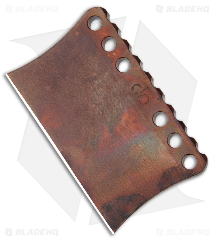 Turner CNC Neck Knife Razor Bronze CPM 3V (1.5" Heat Treat)