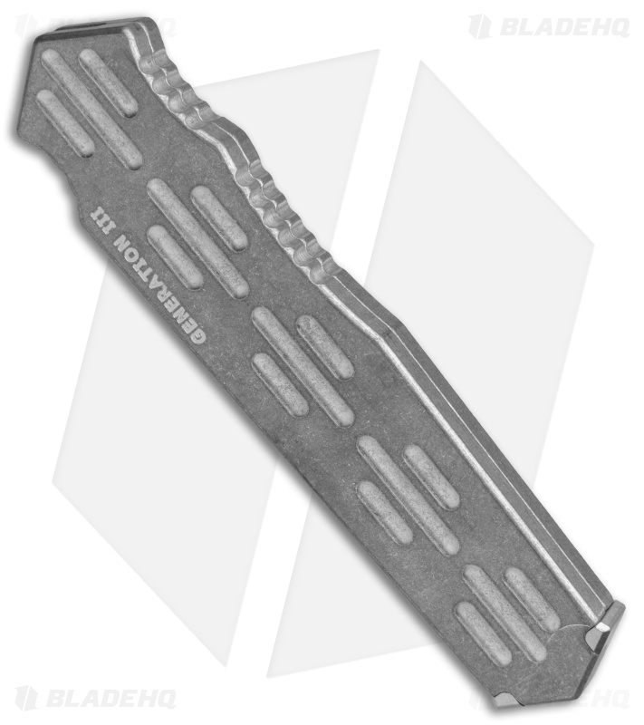 A.R.S. Gen III Tanto OTF Automatic Knife Tumbled (3.5" Stonewash)