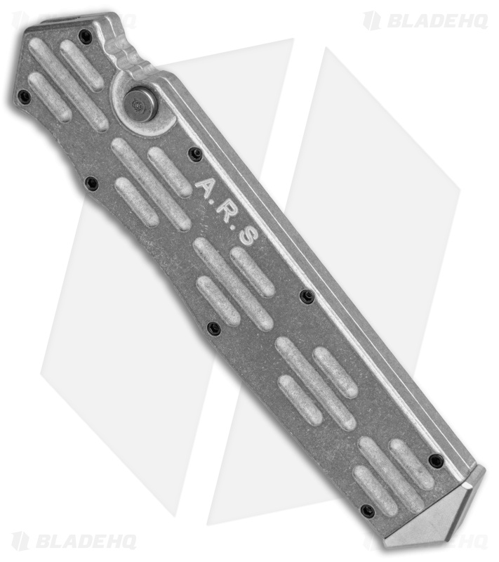 A.R.S. Gen III Tanto OTF Automatic Knife Tumbled (3.5" Stonewash)
