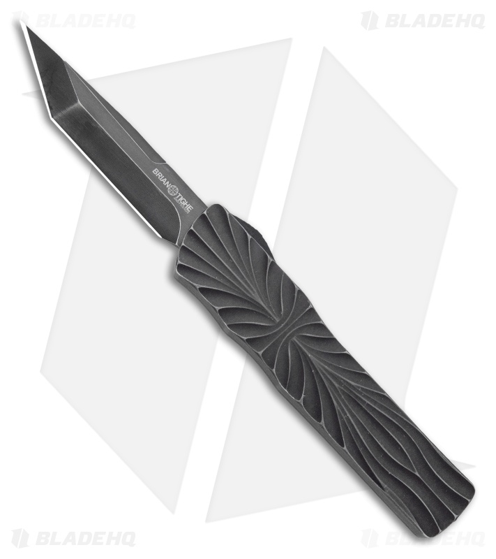 Brian Tighe & Friends Twist Tighe OTF Distressed Black Tanto (3.75" DLC)