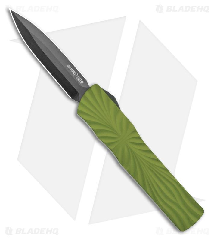 Brian Tighe & Friends Twist Tighe D/E OTF Automatic Knife Green (3.6" DLC)
