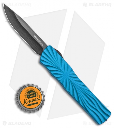 Brian Tighe & Friends Small Twist Tighe Clip OTF Automatic Blue (2.75" Black)