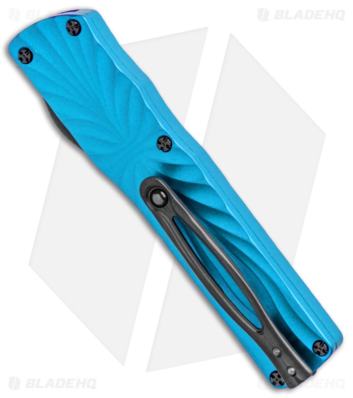 Brian Tighe & Friends Small Twist Tighe Clip OTF Automatic Blue (2.75" Black)