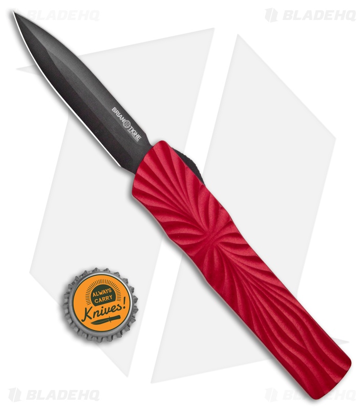 Brian Tighe & Friends Twist Tighe D/E OTF Automatic Knife Red (3.6" DLC)