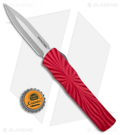 Brian Tighe & Friends Twist Tighe D/E OTF Automatic Knife Red (3.6" Stonewash)