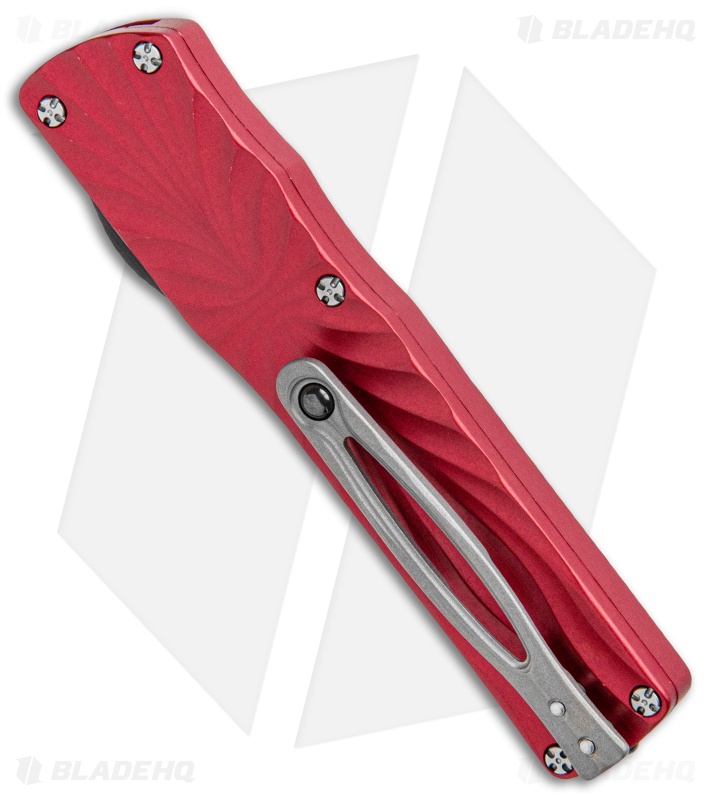 Brian Tighe & Friends Small Twist Tighe Tanto OTF Knife Red  (2.75" Stonewash)
