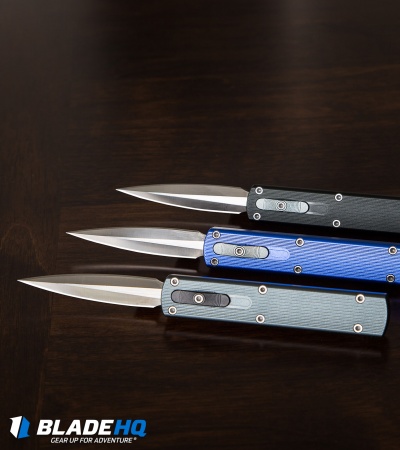 D Rocket Designs Zulu Spear D/A OTF Automatic Knife Black (2.8" Satin)