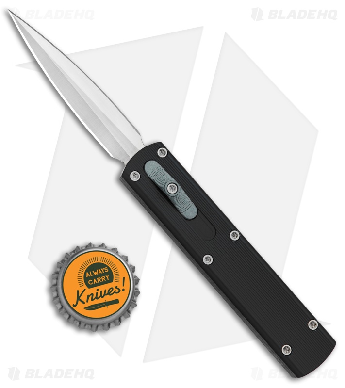 D Rocket Designs Zulu Spear D/A OTF Automatic Knife Black (2.8" Satin)
