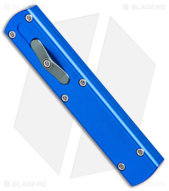 D Rocket Designs Zulu Spear D/A OTF Automatic Knife Blue (2.8" Satin)