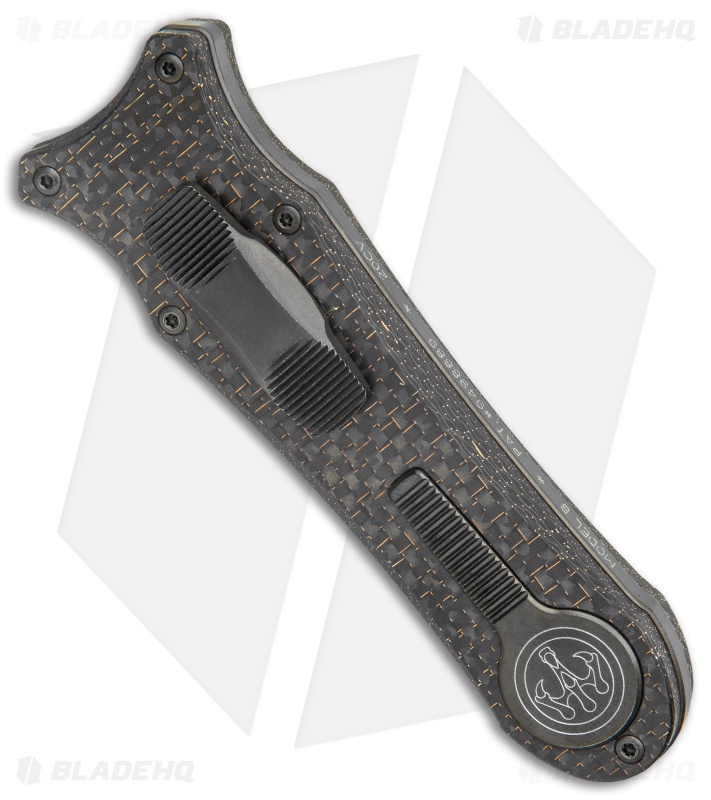 G&G Hawk Custom Deadlock Model B Dagger D/A OTF Knife Lightning CF (3.75" DLC)