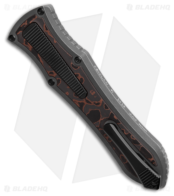 G&G Hawk Custom Deadlock Model C D/A OTF Auto Knife - Fat Carbon (3.5 DLC 20CV)