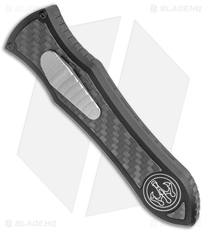 G&G Hawk Custom Deadlock Model C D/A OTF Automatic Dagger Knife CF/Al (3.5" SW)