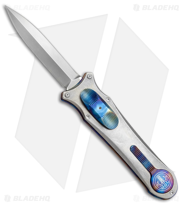 G&G Hawk Custom Deadlock D/A OTF Automatic Knife Heat Ti (3.75" Dagger)