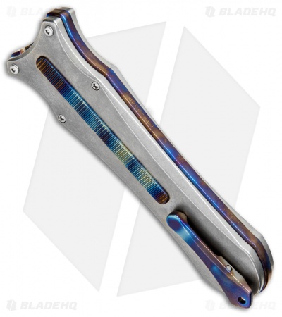 G&G Hawk Custom Deadlock D/A OTF Automatic Knife Heat Ti (3.75" Dagger)