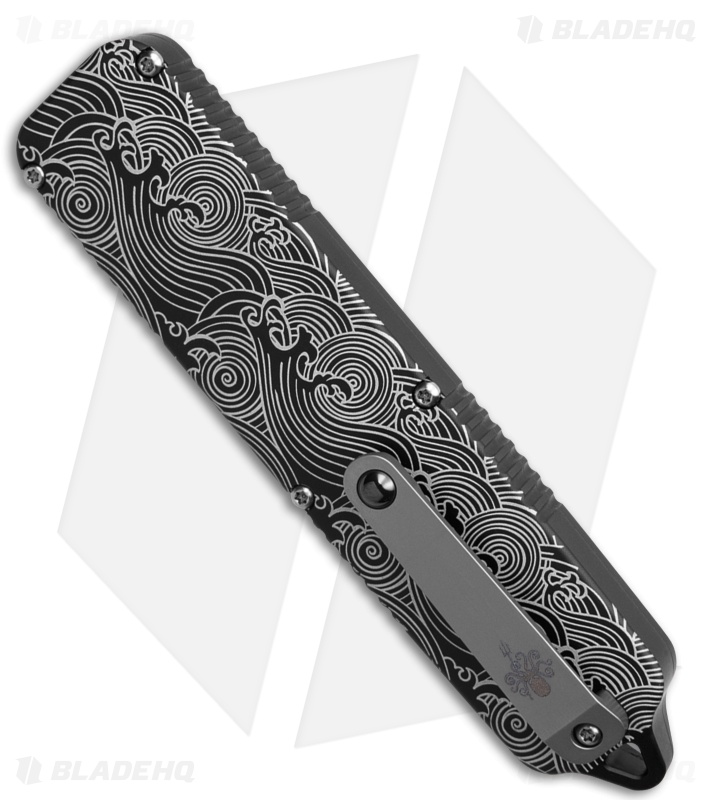 Prometheus Design Werx SPD UFO OTF Knife Black Wave (BB)