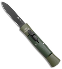 AKC 007 Concord NATO Military OTF Automatic Knife Green (2.75" Black Flat)