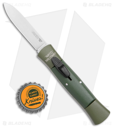 AKC 007 Concord NATO Military OTF Automatic Knife OD Green (2.75" Satin Flat)