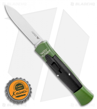AKC Concord NATO Military OTF Automatic Knife Green/Black (2.75" Satin Flat)