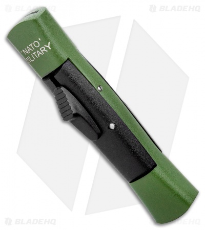 AKC Concord NATO Military OTF Automatic Knife Green/Black (2.75" Satin Flat)