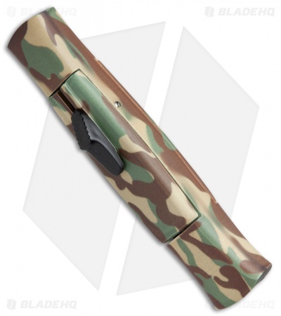 AKC 077 Concord OTF Automatic Knife Green Camo (3.25" Gold )