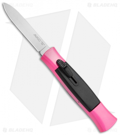 AKC 077 Concord OTF Automatic Knife Hot Pink (3.25" Satin)