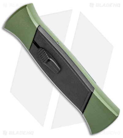 AKC 777 Blackfinger OTF Automatic Knife Green/Black (3.375" Black Flat)