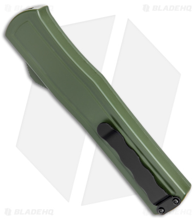 AKC F-20 D/A Dagger OTF Automatic Knife OD Green Aluminum (3.55" Black)