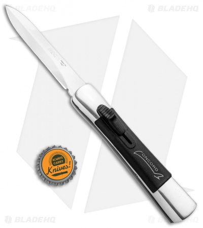 AKC Concord Dagger OTF Automatic Knife Polish/Black (3.25" Satin)