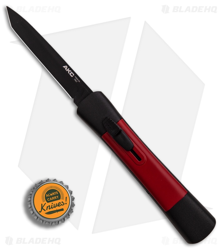 AKC Concord Tanto OTF Automatic Knife Black/Red (3.25" Black)