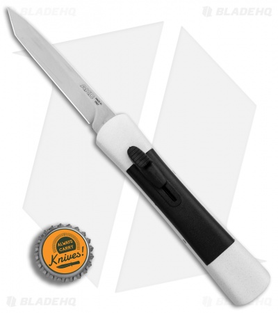 AKC Concord Tanto OTF Automatic Knife White/Black (3.25" Satin)