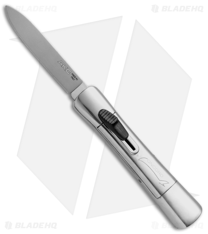 AKC Concord OTF Automatic Knife Silver (3.25" Satin)