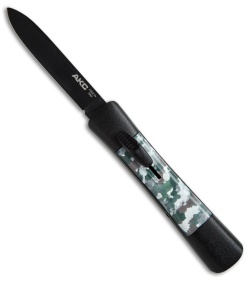 AKC Concord OTF Automatic Knife Arctic Camo (3.25" Black Flat)