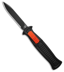 AKC X-treme EVO R OTF Automatic Knife Black Aluminum/Orange Slide (3.5" Black)