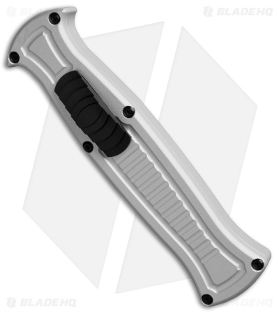 AKC X-treme EVO R OTF Automatic Knife Silver Aluminum (3.5" Black)