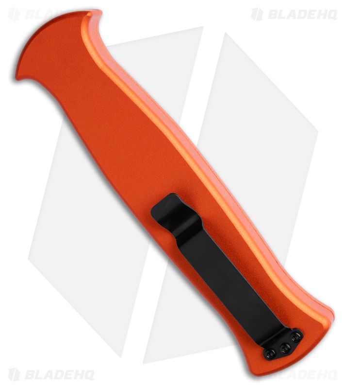 AKC X-treme EVO R OTF Automatic Knife Orange Aluminum/Black Slide (3.5" Black)