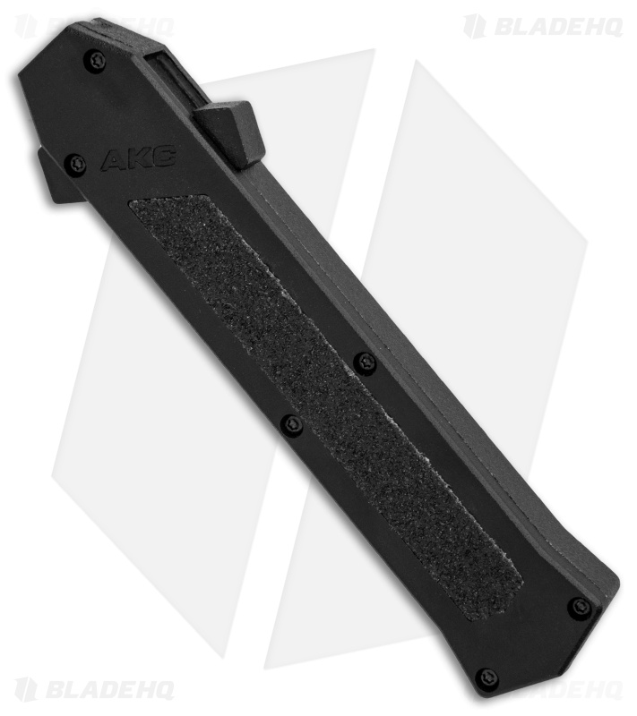AKC F-16 D/A OTF Automatic Knife Black Aluminum (3.3" Satin)