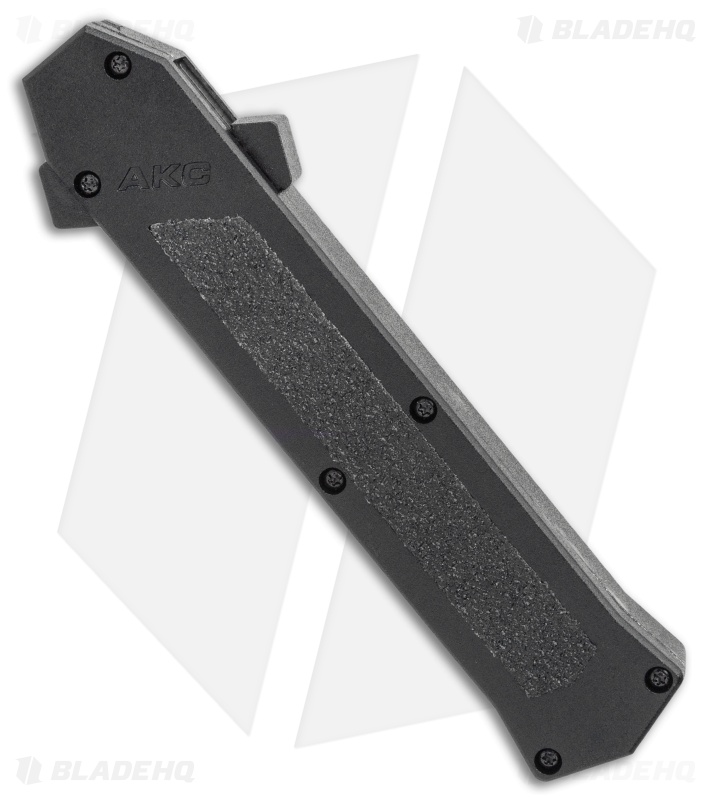 AKC F-16 D/A Dagger OTF Automatic Knife Black (3.3" Two Tone)