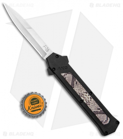 AKC F-16 D/A Bayonet OTF Automatic Knife Diamondback (3.3" Satin)