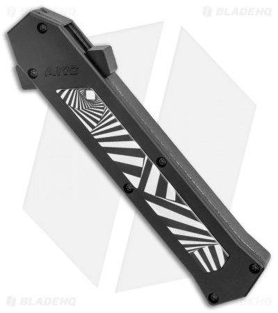 AKC F-16 D/A Bayonet OTF Automatic Knife Spiral Step (3.3" Satin)