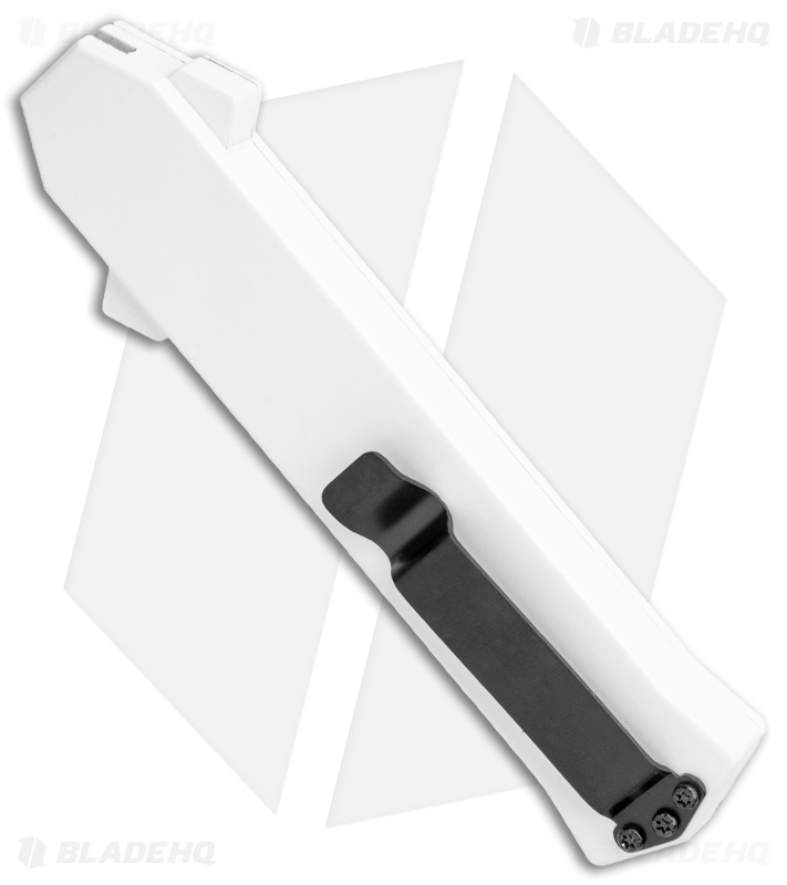 AKC F-16 D/A Bayonet OTF Automatic Knife White (3.3" Two Tone)